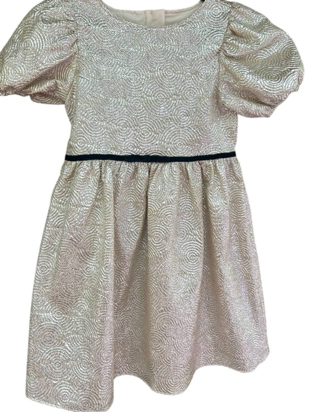 Pippa & Julie Metallic Gold Fancy Event Dress Like New Size 6‎